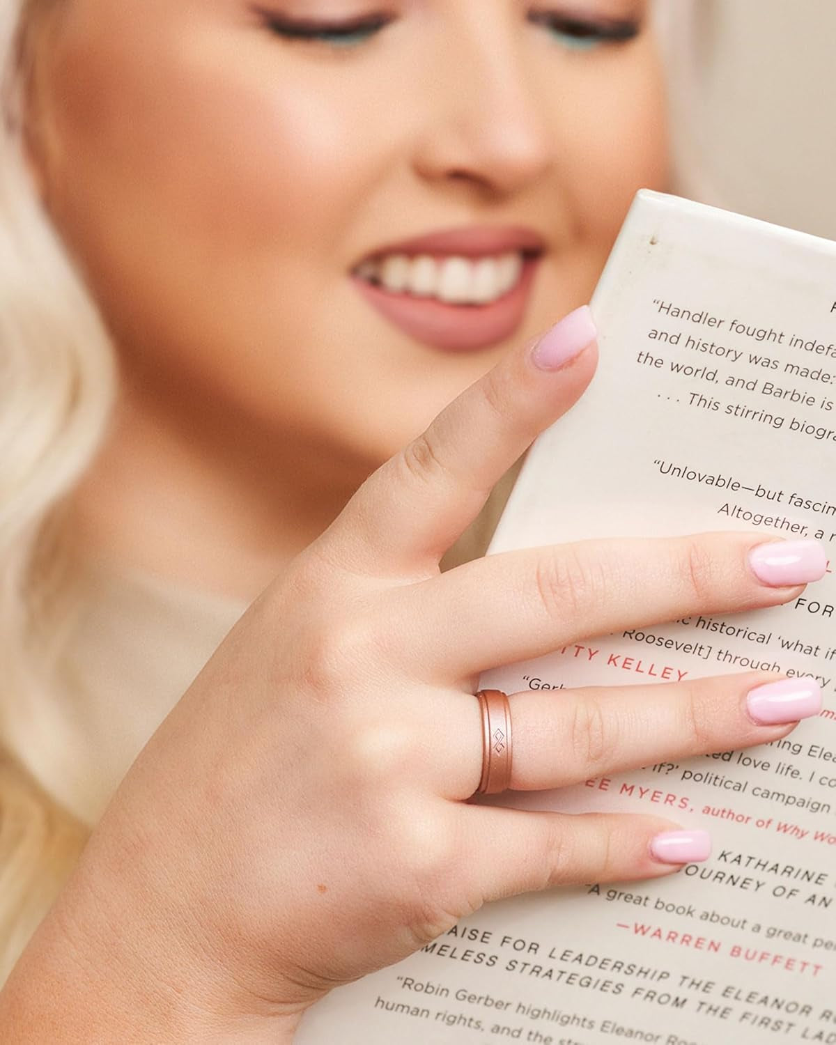 Silicone Rings for Women 5.5Mm Wide, 1.5Mm Thick - Infinity Rubber Wedding Band - Silicone Engagement Ring for Her - Patented Design