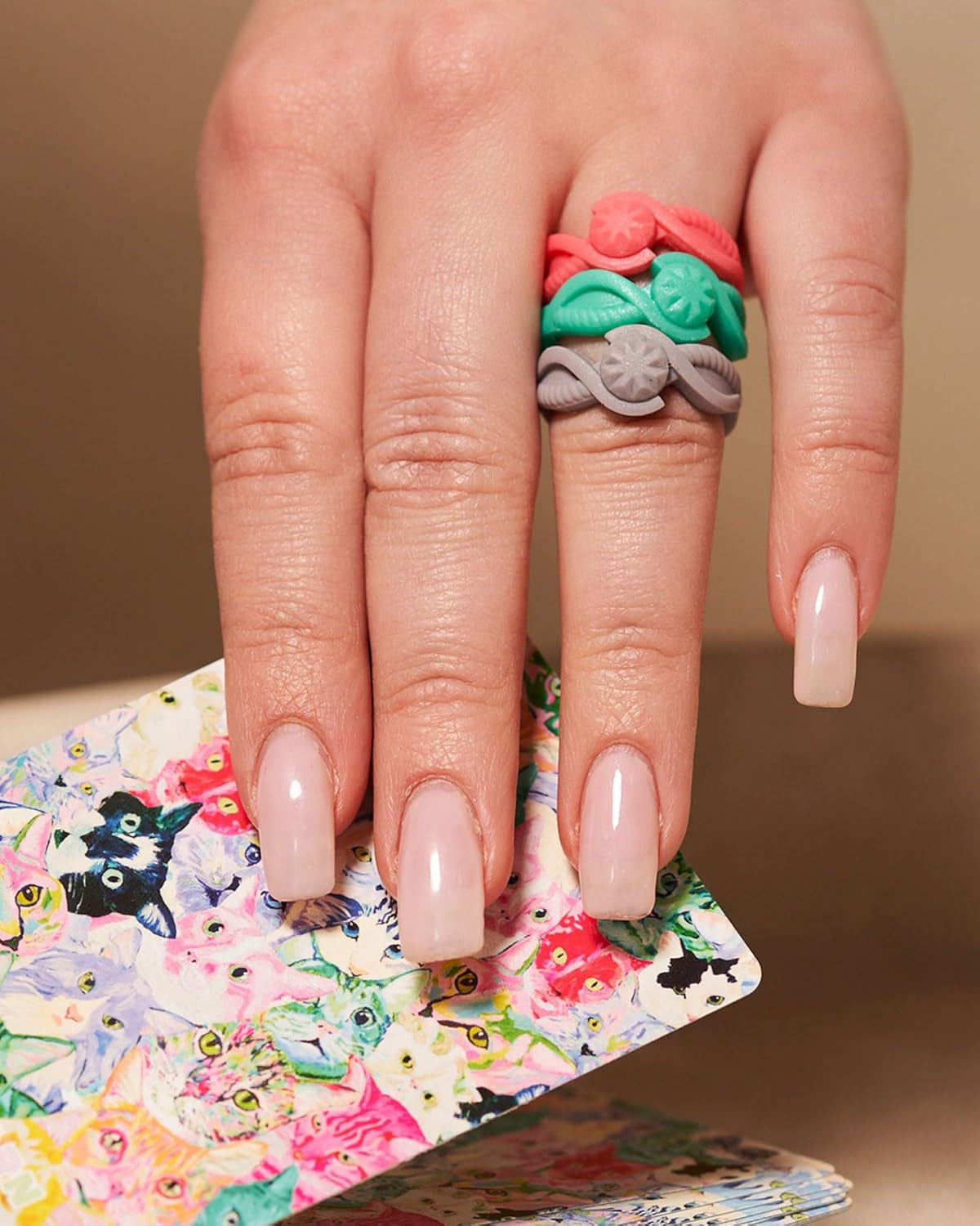 Silicone Rings for Women - Rubber Ring Women - Bridal or Promise Rings - round & Pear Silicone Wedding Bands - Patented Design