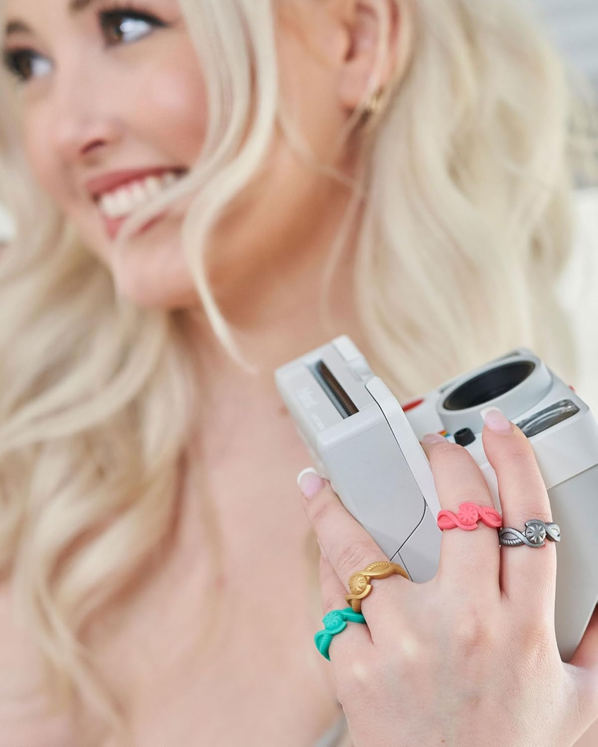 Silicone Rings for Women - Rubber Ring Women - Bridal or Promise Rings - round & Pear Silicone Wedding Bands - Patented Design