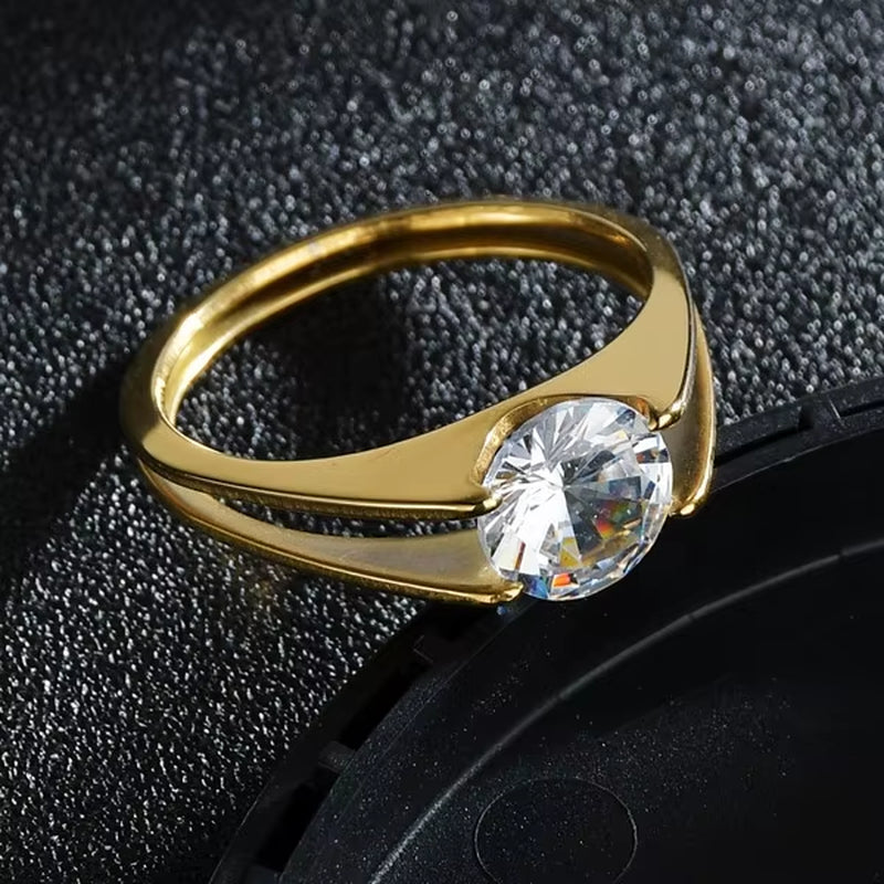 MMS Fashion Double Rings Set Ring for Women Detachable Rings for Ladies Lover Party Wedding Rhinestone Rings Clear Crystal Rings