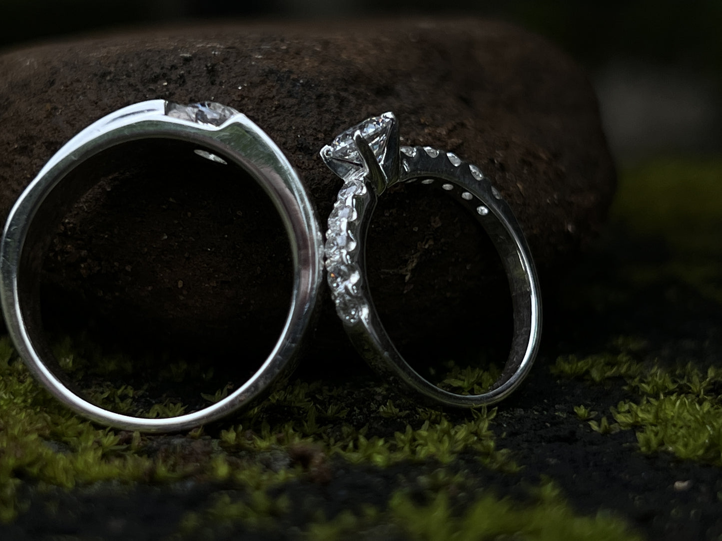 Fiancé Couple Ring Set