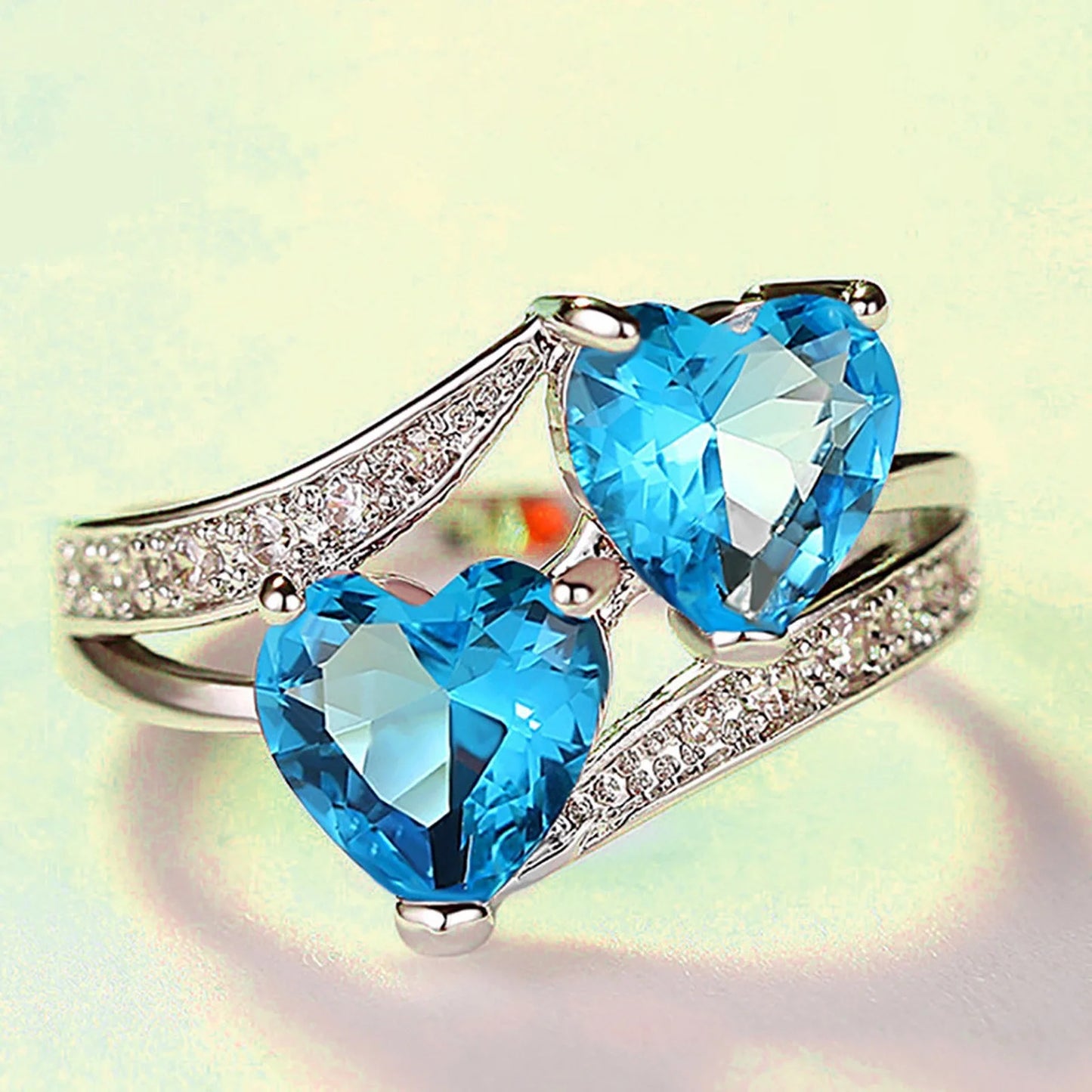 Rings for Ladies Fashion Diamond Geometric Abstract Ring Fashion Creative Ring Jewelry