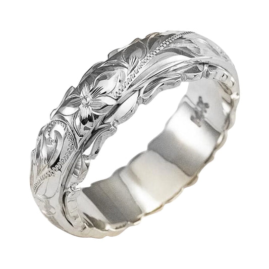 Rings for Alloy Carved Rose Flower Female Ring Popular Exquisite Ring Fashion Rings Jewelry Valentine'S Day Gift