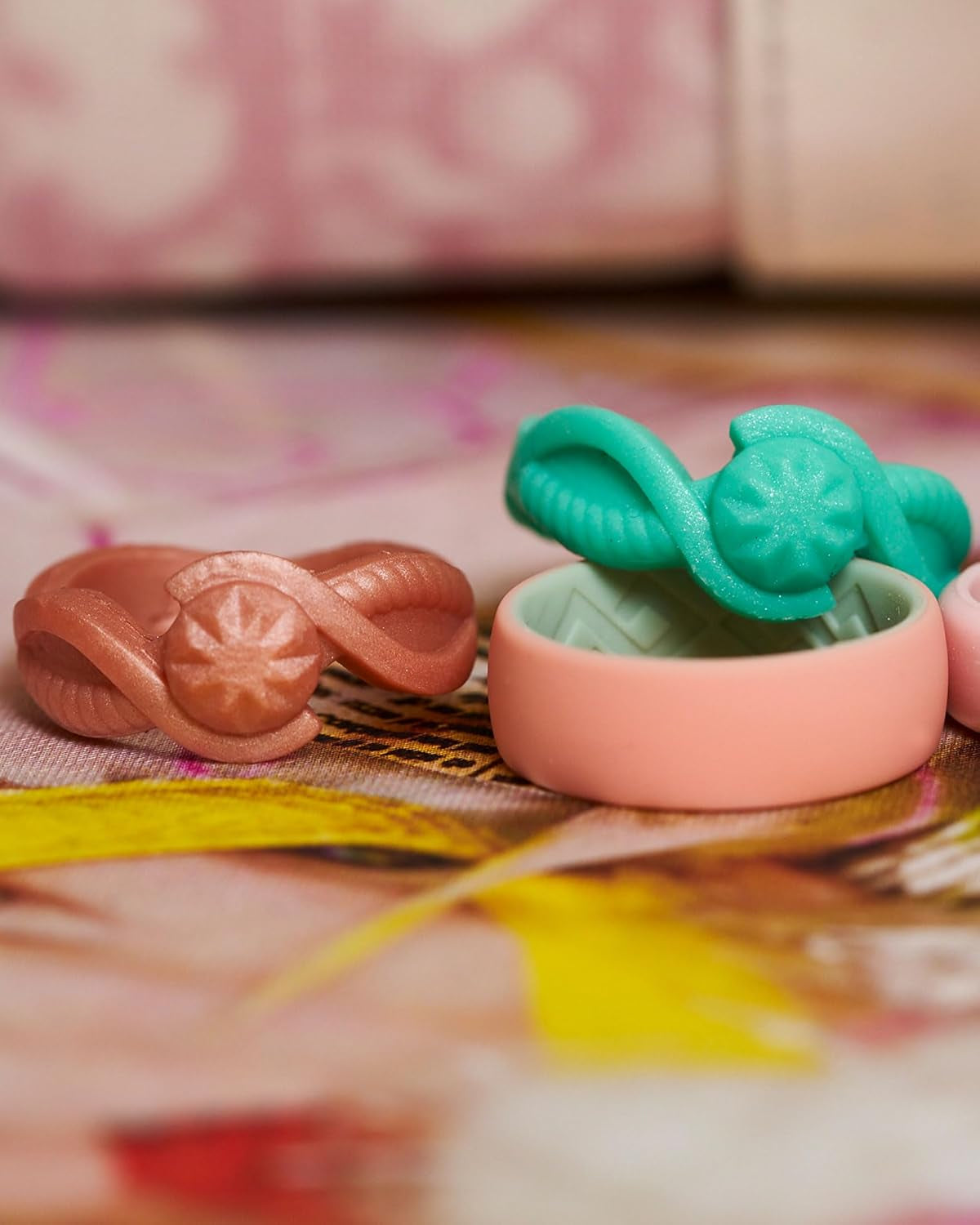 Silicone Rings for Women - Rubber Ring Women - Bridal or Promise Rings - round & Pear Silicone Wedding Bands - Patented Design